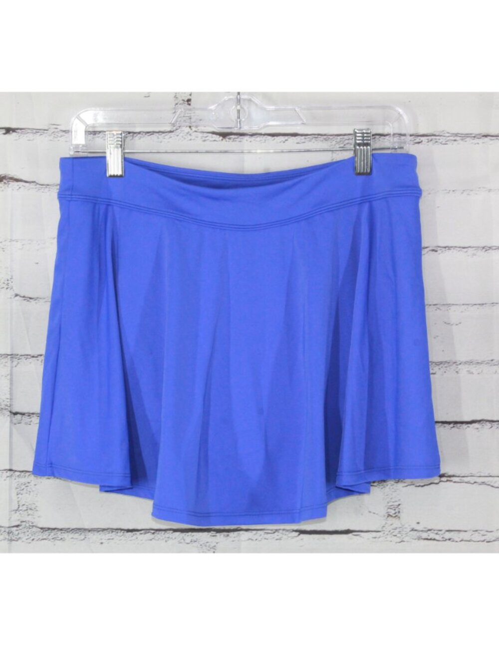 LL Bean Women’s Radiant Blue Mix & Match Skort Mid Rise Swimwear Size 12 Reg